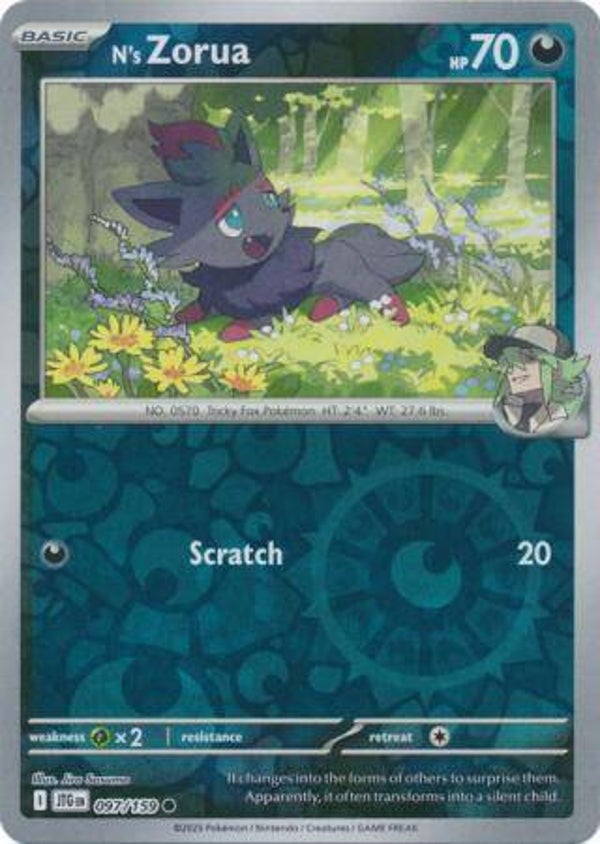 N's Zorua 097/159 Reverse Holo Journey Together
