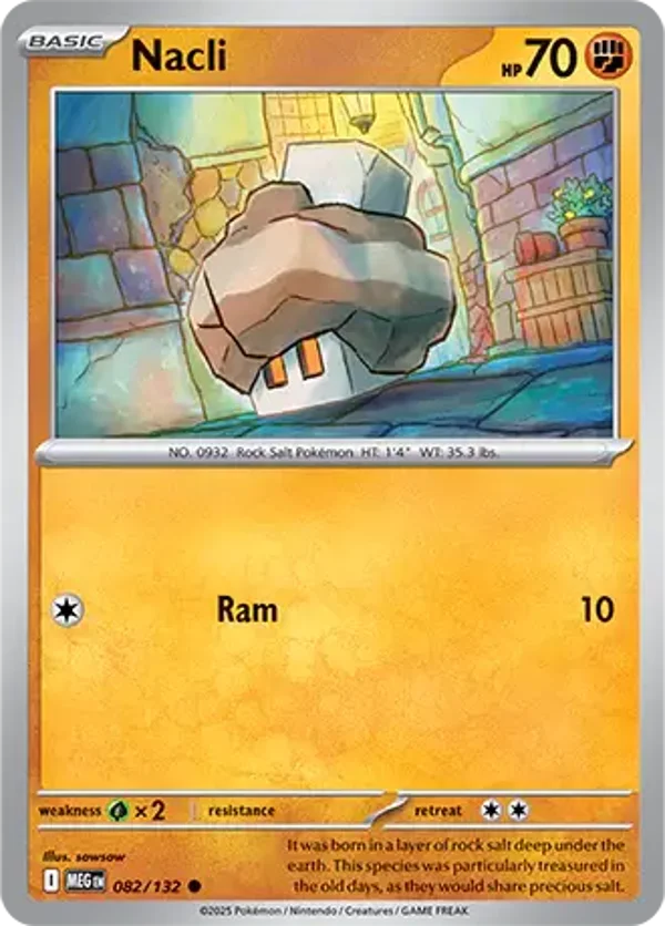 Nacli 082/132 Reverse Holo Mega Evolution