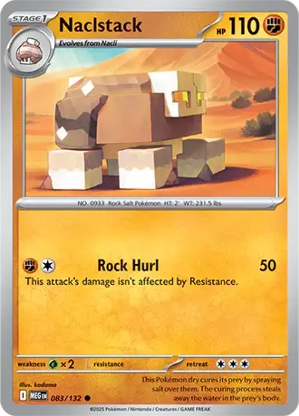 Naclstack 083/132 Reverse Holo Mega Evolution