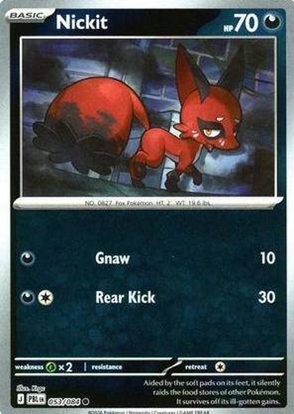 Nickit 053/084 reverse holo Pitch Black