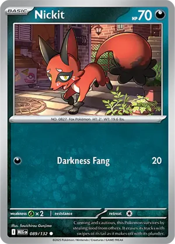 Nickit 089/132 Reverse Holo Mega Evolution
