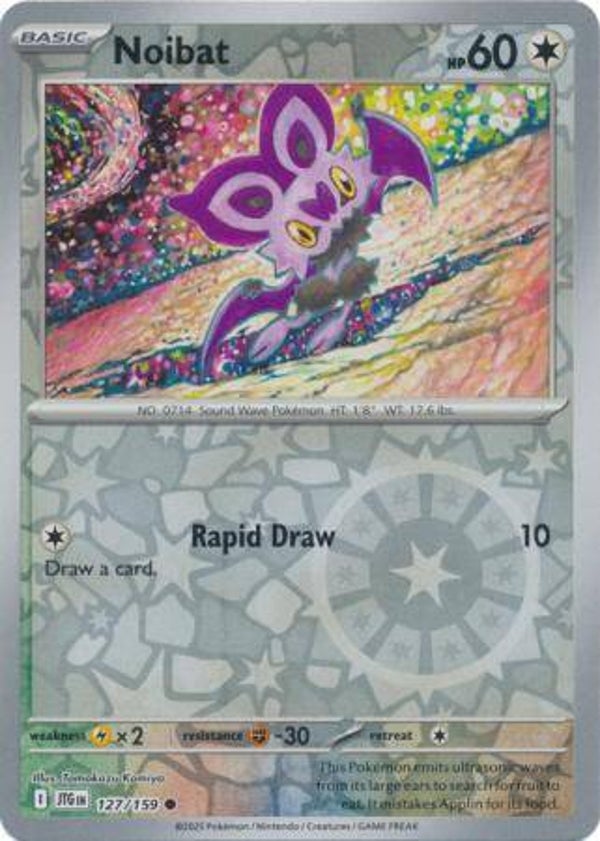 Noibat 127/159 Reverse Holo Journey Together