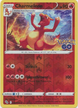 Charmeleon 009/078 Reverse Holo Pokémon Go