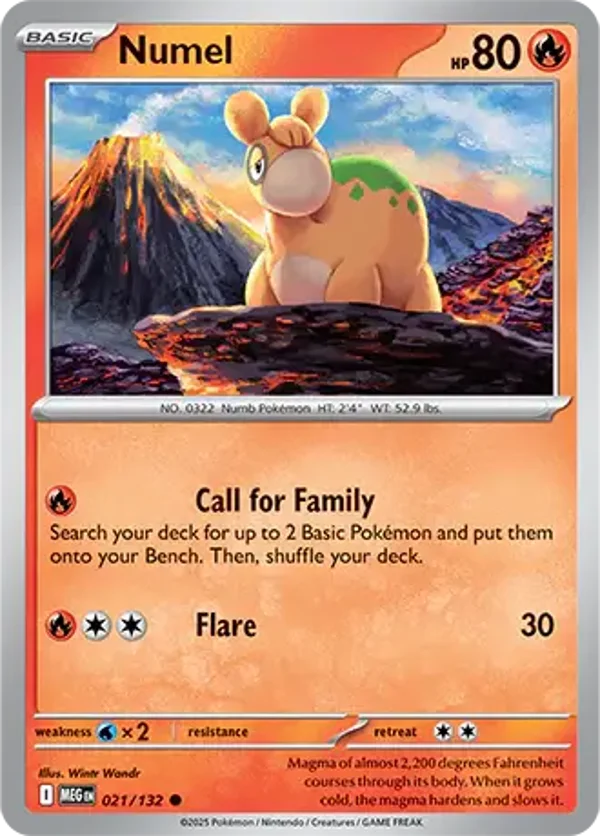 Numel 021/132 Reverse Holo Mega Evolution