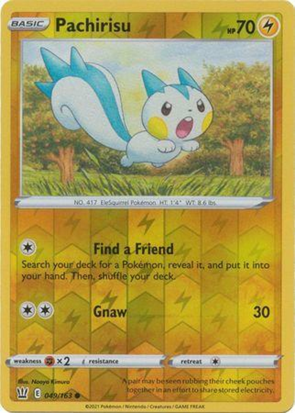 Pachirisu 049/163 reverse holo Battle Styles