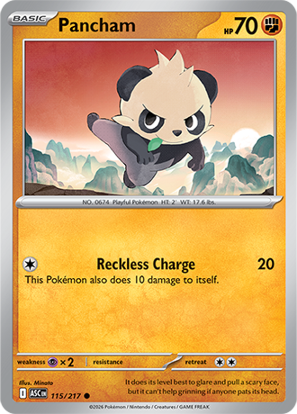 Pancham 115/217 Ascended Heroes
