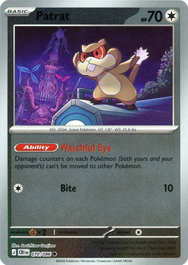 Patrat 070/086 reverse holo Chaos Rising