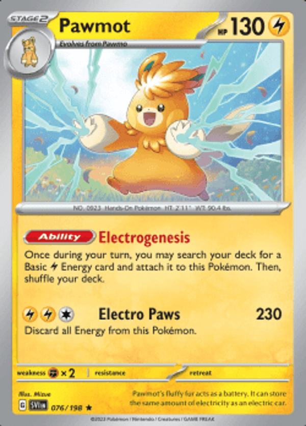 Pawmot 076/198 reverse holo Scarlet en Violet