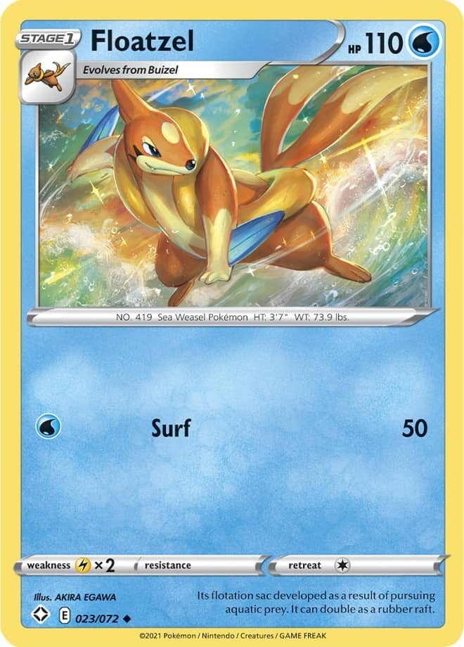 Floatzel 023/072 shining fates