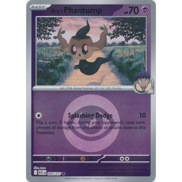 Hop's Phantump 095/217 Reverse Holo Energy Ascended Heroes
