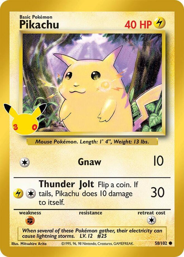 Pikachu 58/102 Classic 30th Anniversary