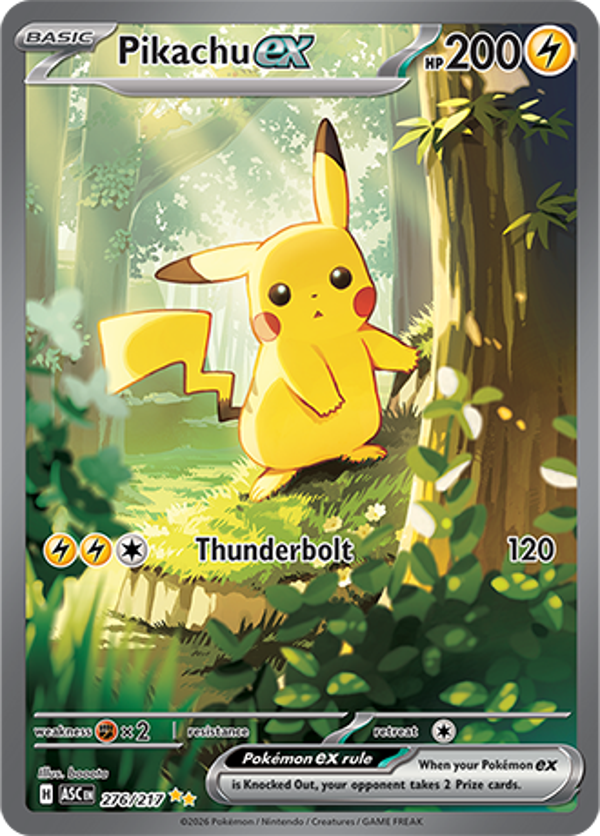 Pikachu EX 276/217 Ascended Heroes