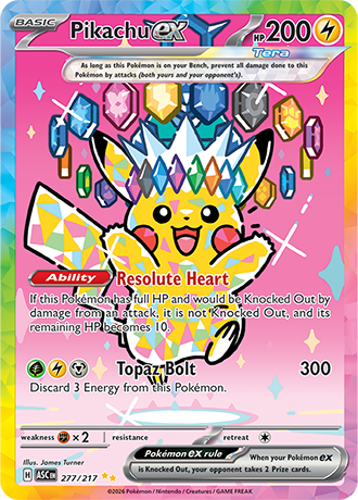 Pikachu EX 277/217 Ascended Heroes