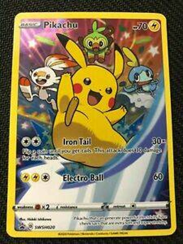 pikachu swsh020 promo full art sword&shields