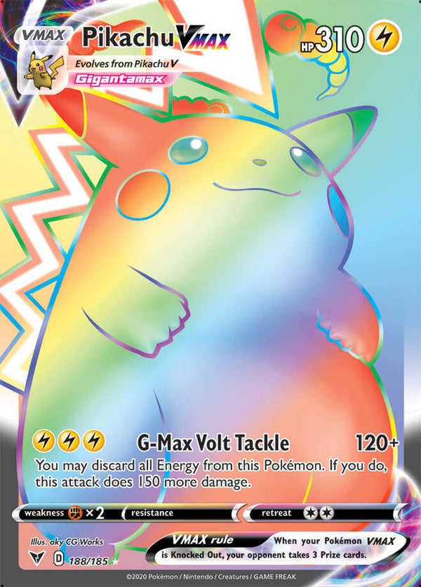 Pikachu VMAX 188/185 rainbow Vivid Voltage