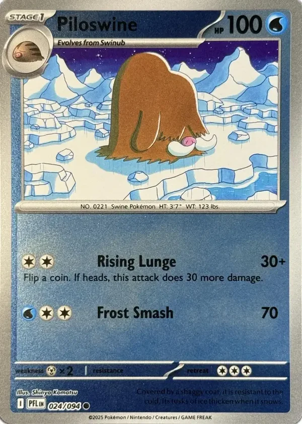Piloswine 024/094 Reverse Holo Phantasmal Flames