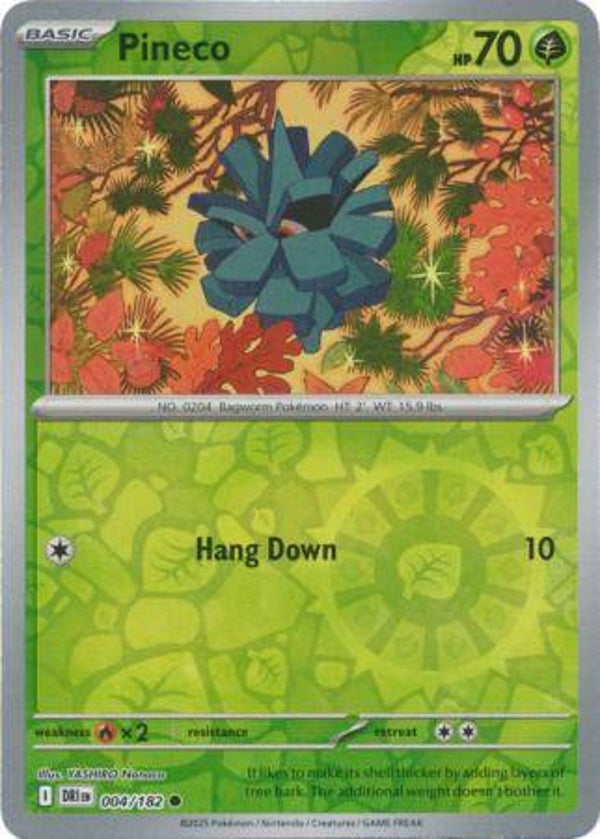 pineco 004/182 Reverse Holo Destined Rivals