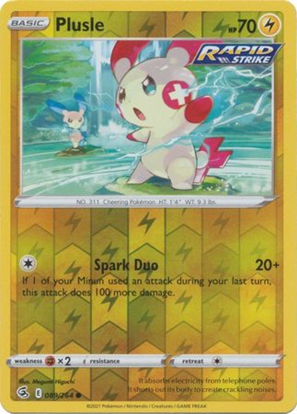 Plusle 089/264 reverse holo (Fusion Strike)