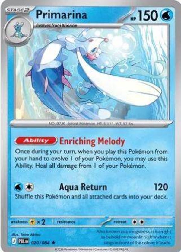Primarina 020/084 holo Pitch Black