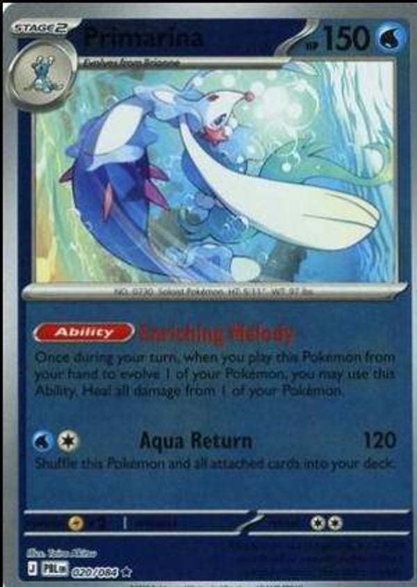 Primarina 020/084 reverse holo Pitch Black