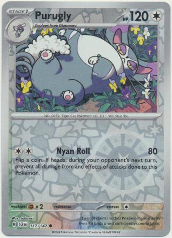 Purugly 117/142 Reverse Holo Stellar Crown