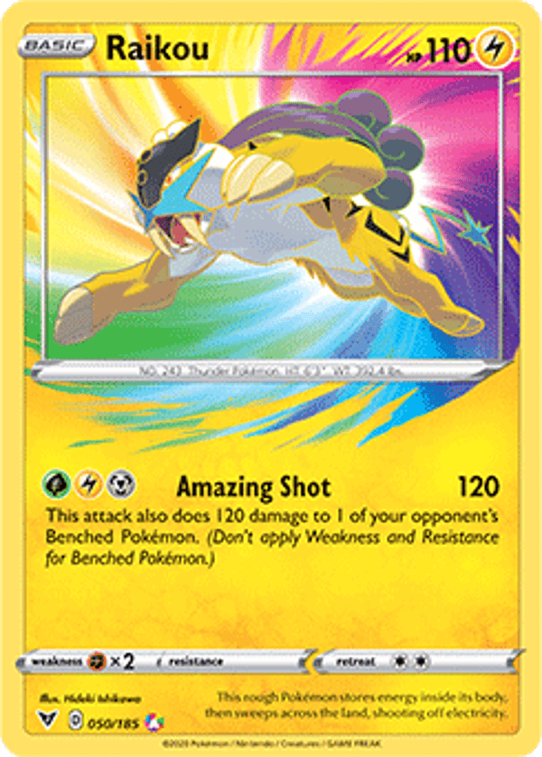 Raikou 050/185 holo Vivid Voltage