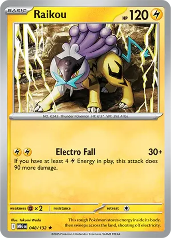 Raikou 048/132 Holo Mega Evolution