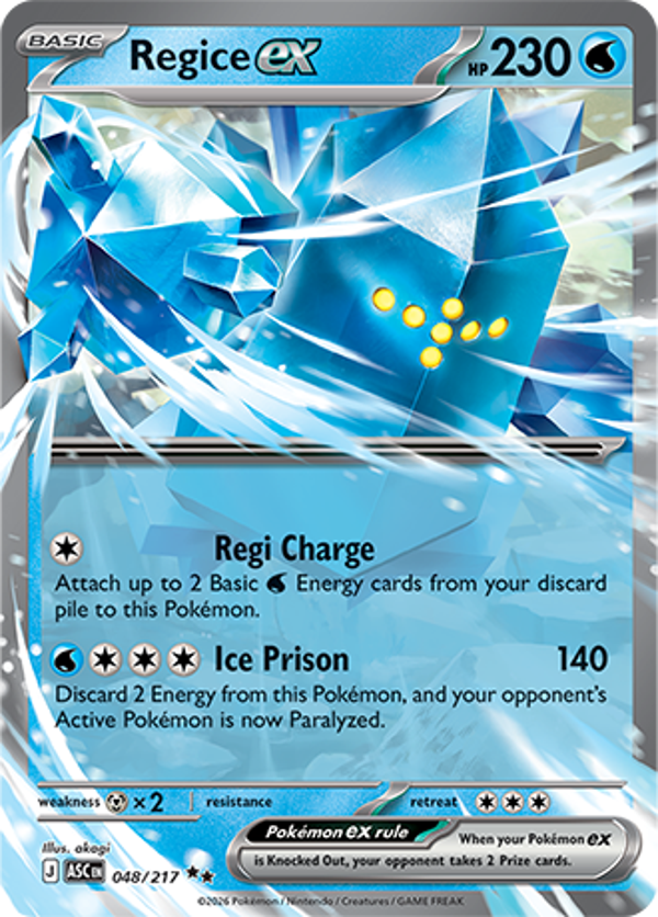 Regice EX 048/217 Ascended Heroes