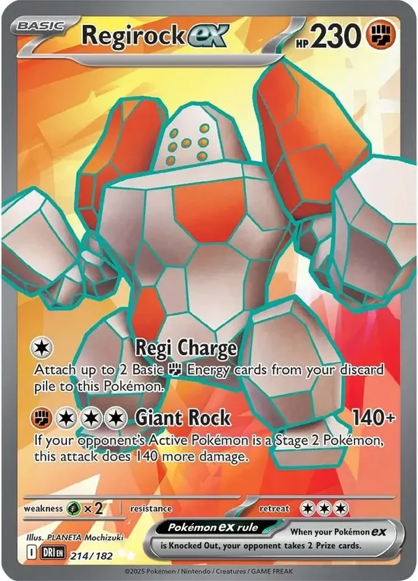 Regirock EX 214/182 Destined Rivals