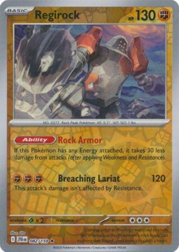 Regirock 082/159 Reverse Holo Journey Together