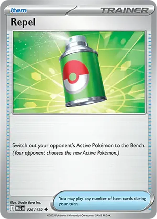 Repel 126/132 Reverse Holo Mega Evolution