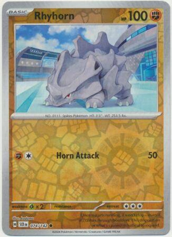 Rhyhorn 074/142 Reverse Holo Stellar Crown