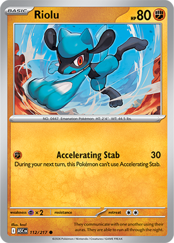 Riolu 112/217 Ascended Heroes
