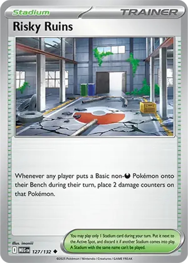 Risky Ruins 127/132 Reverse Holo Mega Evolution