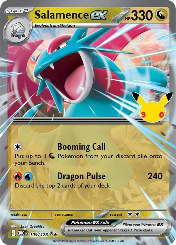 Salamence EX 109/128 30th Anniversary