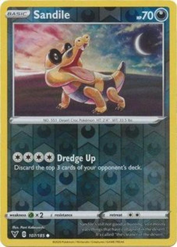 Sandile 107/185 reverse holo Vivid Voltage