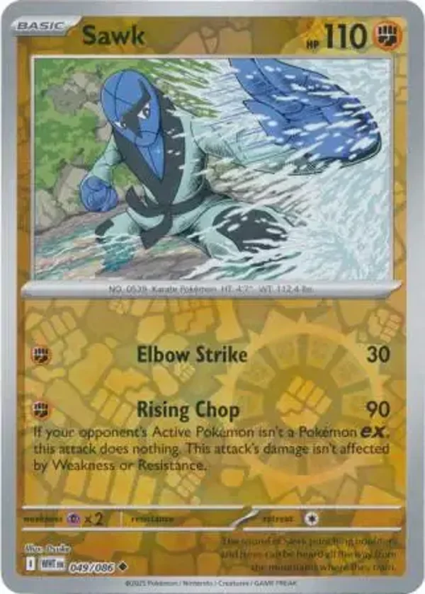 Sawk 049/086 Reverse Holo White Flare