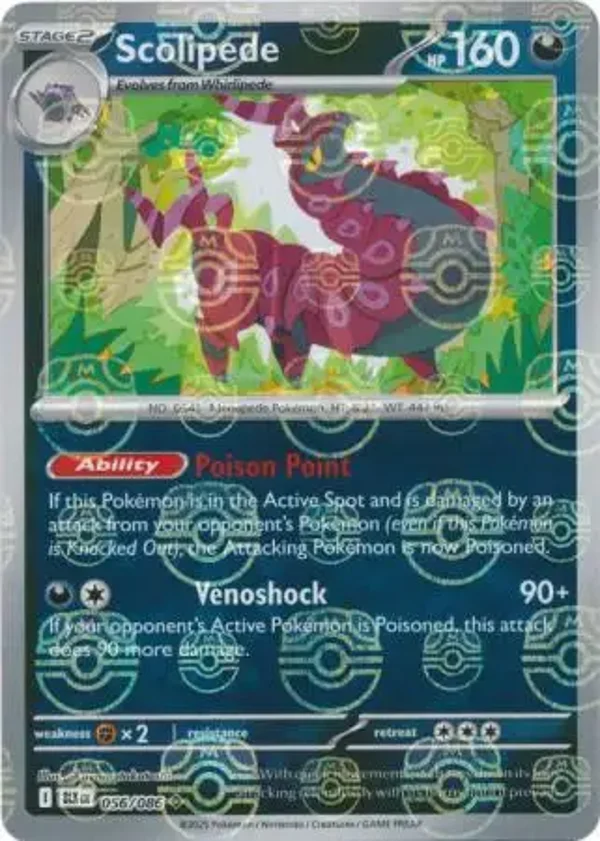 Scolipede 056/086 Black Bolt