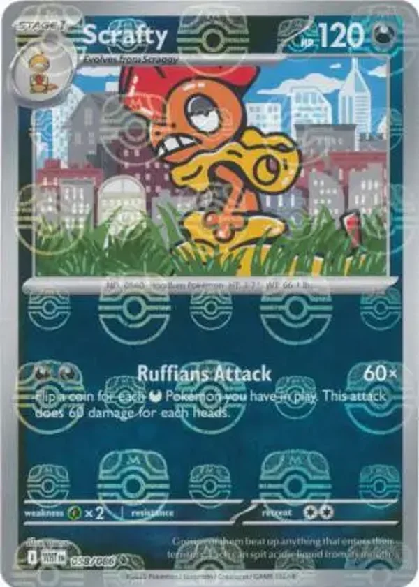Scrafty 058/086 White Flare