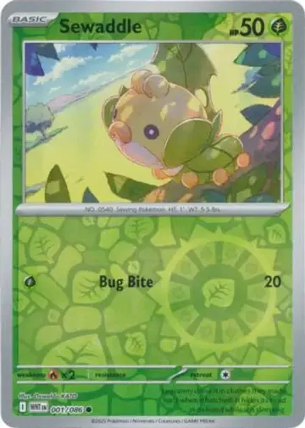 Sewaddle 001/086 Reverse Holo White Flare