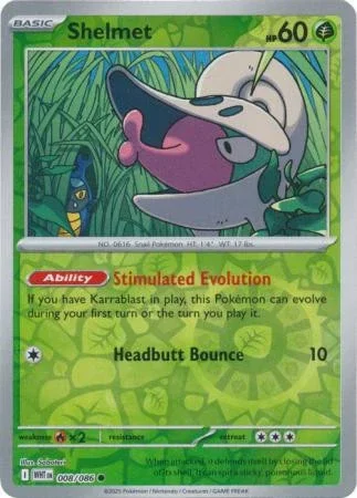 Shelmet 008/086 Reverse Holo White Flare