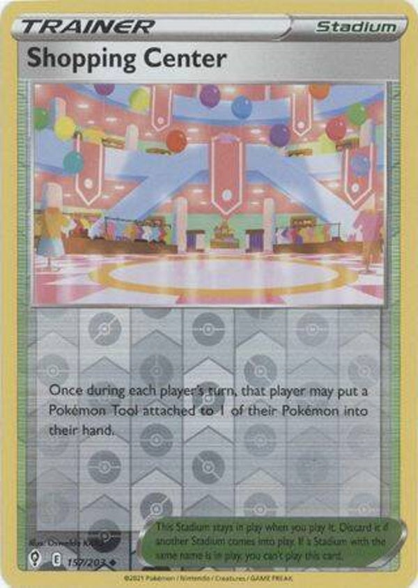 shopping center 157/203 reverse holo evolving skies