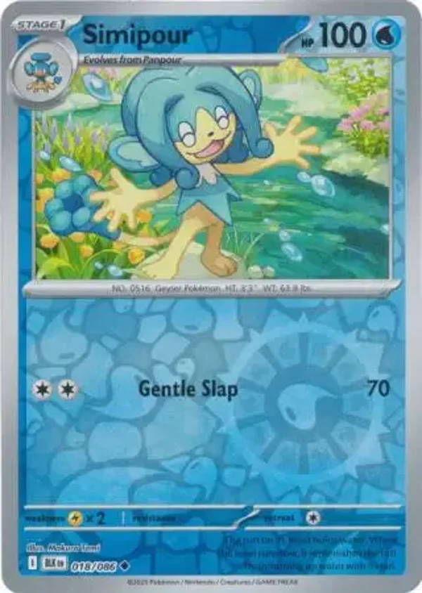 Simipour 018/086 Reverse Holo Black Bolt