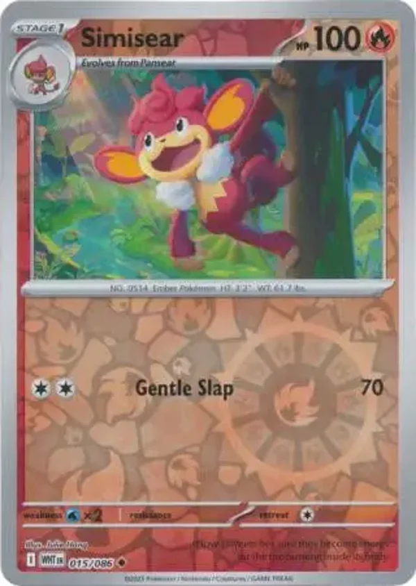 Simisear 015/086 Reverse Holo White Flare