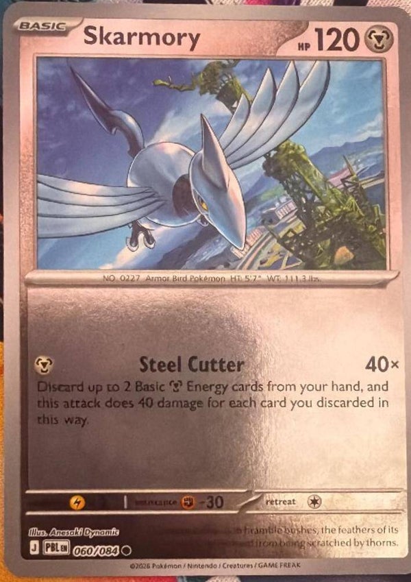 Skarmory 060/084 reverse holo Pitch Black