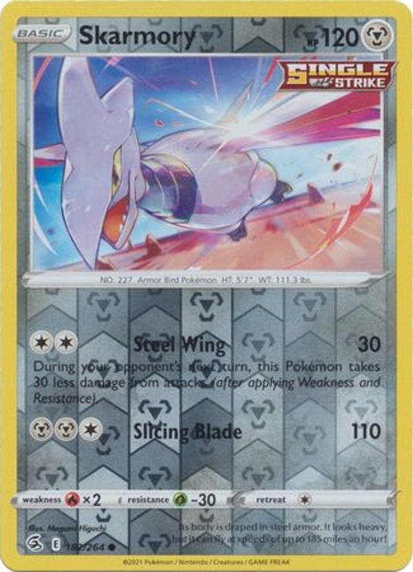 Skarmory 182/264 reverse holo (Fusion Strike)