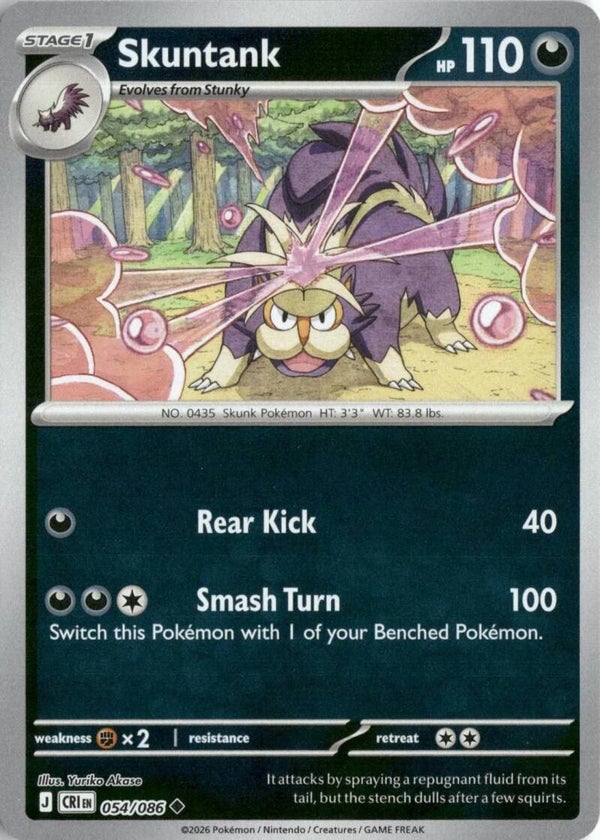 Skuntank 054/086 reverse holo Chaos Rising