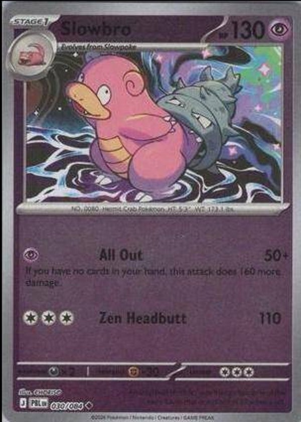 Slowbro 030/084 reverse holo Pitch Black