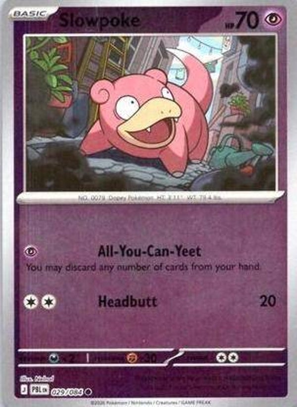 Slowpoke 029/084 reverse holo Pitch Black