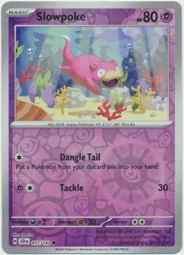 Slowpoke 057/142 Reverse Holo Stellar Crown
